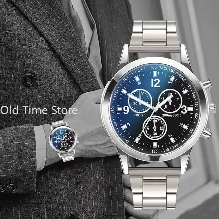 Montre à quartz décontractée de luxe pour hommes
