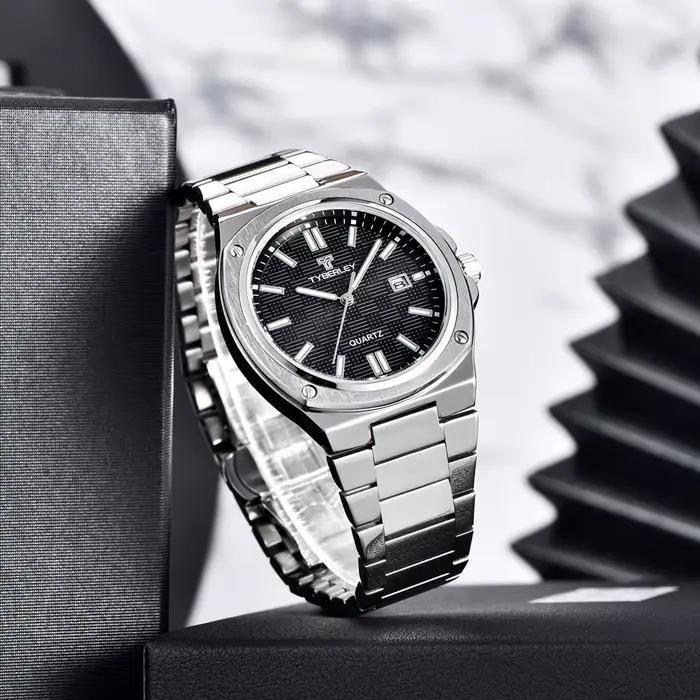 Nouvelle Montre de Luxe TYBERLEY Design 2026 DD39 Boîtier en Alliage Lumineux à Quartz pour Hommes