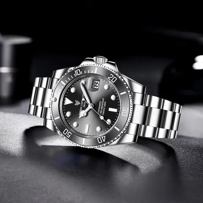 LIGE Top marque de luxe montre automatique pour hommes mode étanche Sport