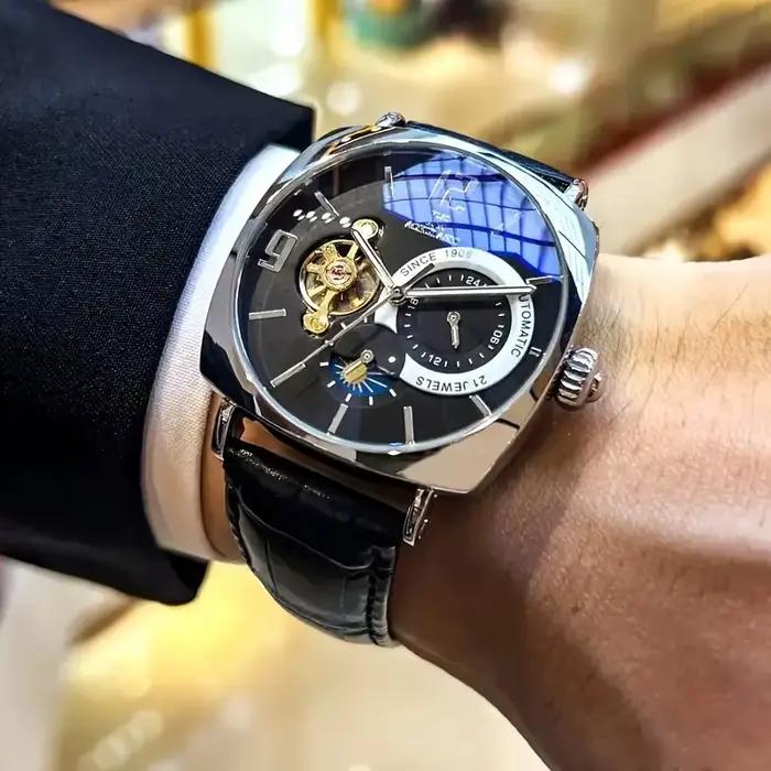 Montre mécanique vintage élégante pour homme
