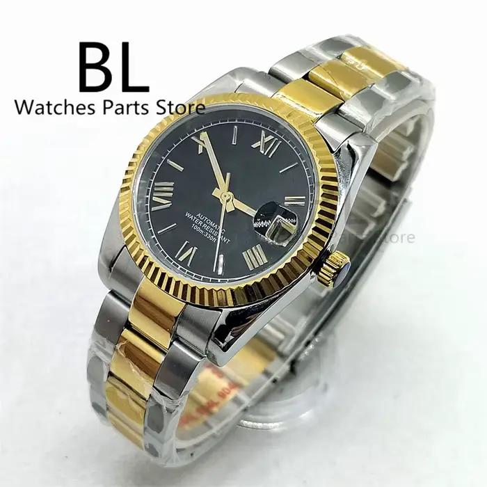 Montre Lunette Cannelée pour Homme
