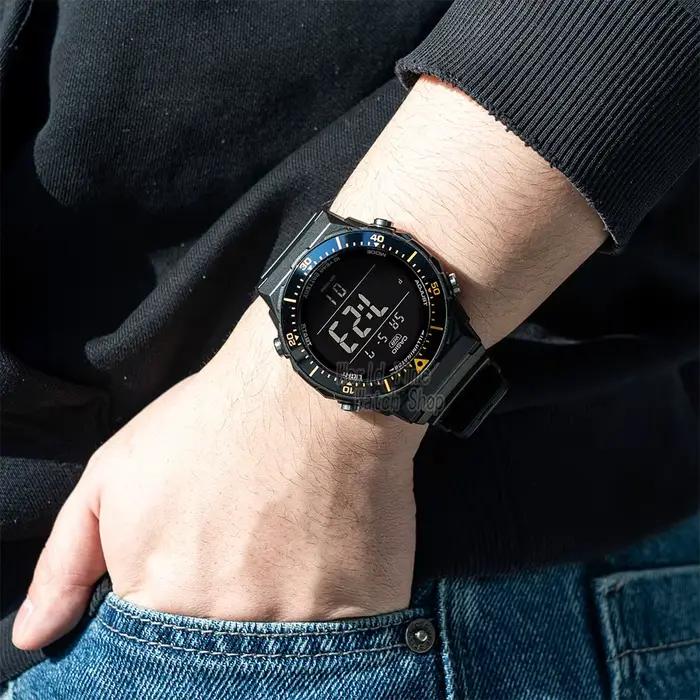 Montre Casio AE-1700H-1B Numérique Luxe Homme Résistance Eau 10 Bars Bracelet Resine Bronz Cafe Rose Affichage Heure Semaine