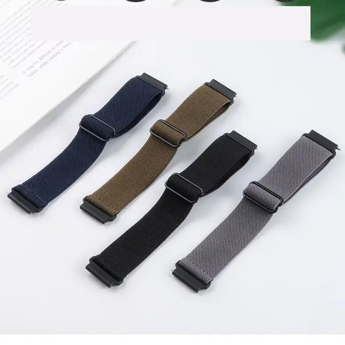 Bracelet en Nylon de 20mm pour Garmin Forerunner 165 168 245 645 musique 158 55 Bracelet de montre de Sport pour Bracelet Garmin Vivoactive 3 5