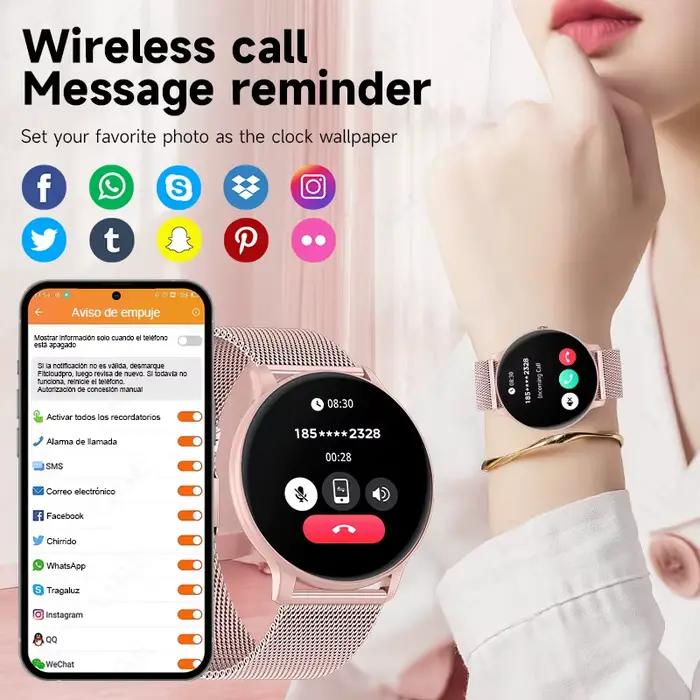 Montre connectée LIGE étanche pour femmes