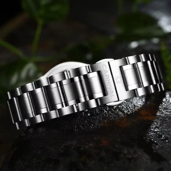 Carnival-Montre de luxe en acier inoxydable pour homme