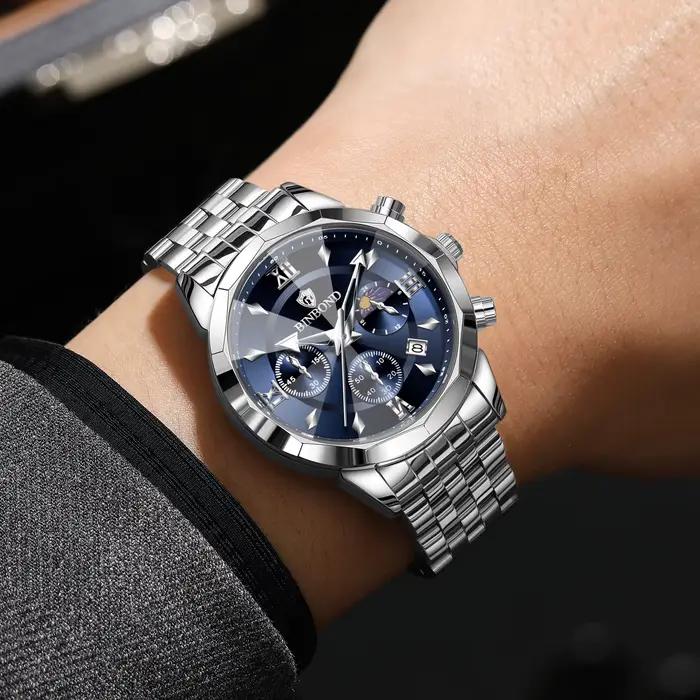Montre chronographe BINBOND originale pour homme