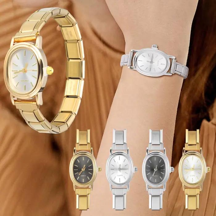 Montre simple en acier inoxydable cuivre antique plaqué unisexe classique pour hommes et femmes occasions spéciales cadeaux étudiants