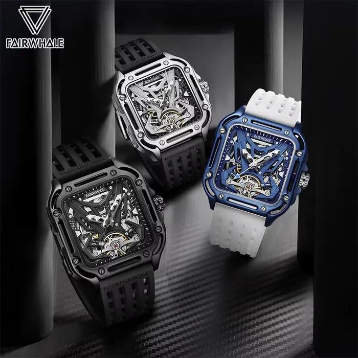 Montres mécaniques étanches pour hommes avec boîte