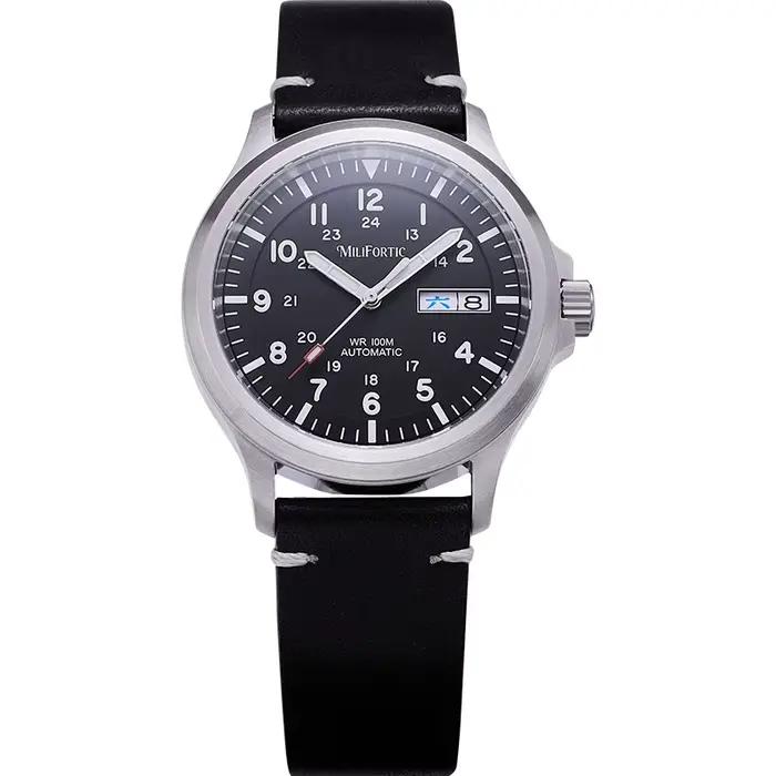 Montre de terrain militaire Milifortic 39mm M097 NH36 mouvement mécanique automatique calendrier saphir hommage montres étanches pour hommes