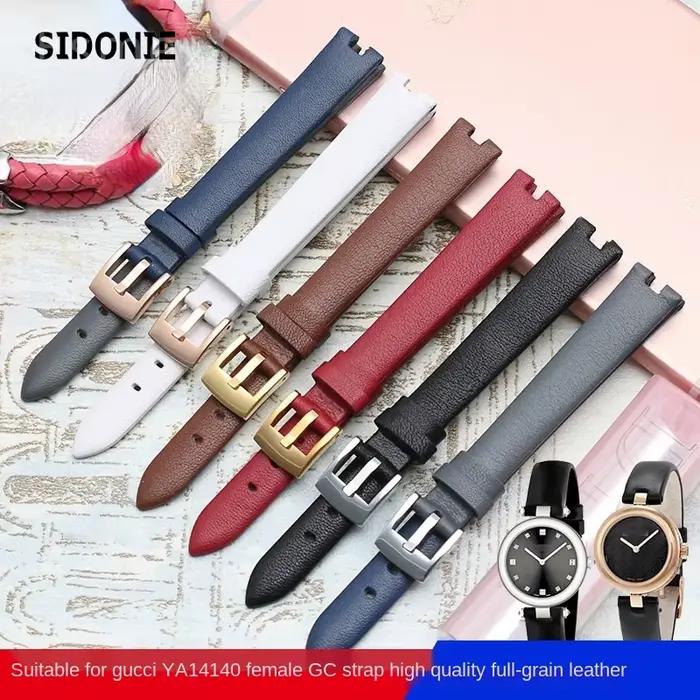 Bracelet en cuir véritable pour montre Gucci pour femme, élégant et sophistiqué, avec encoches pour ajustement parfait, pour toutes les occasions spéciales