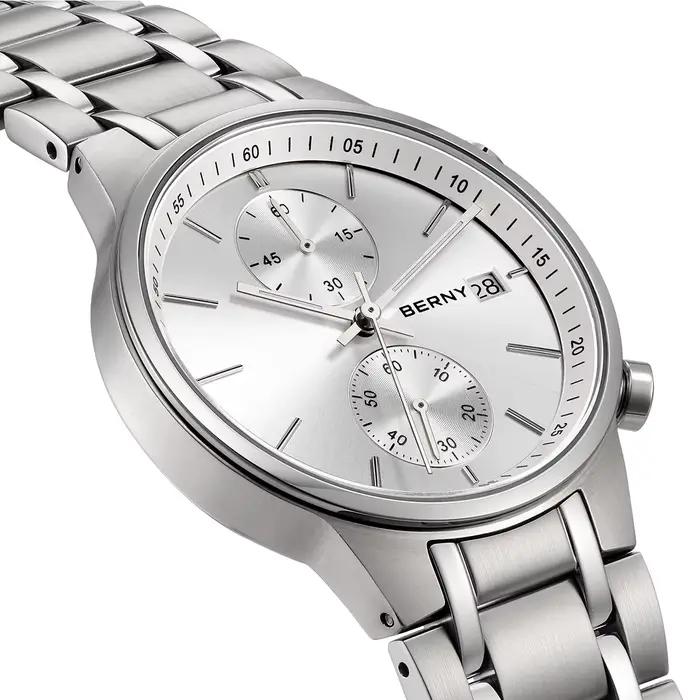 Montre BERNY 2285VM Sport Quartz avec Fonction Calendrier et Résistance à l'Eau pour Hommes Occasions Spéciales