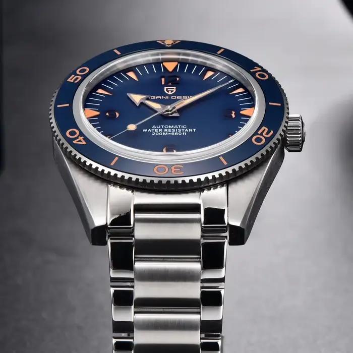 PAGANI DESIGN Miyota 8215 automatique hommes montres mécaniques 200m étanche saphir céramique plongée en acier inoxydable horloge V3