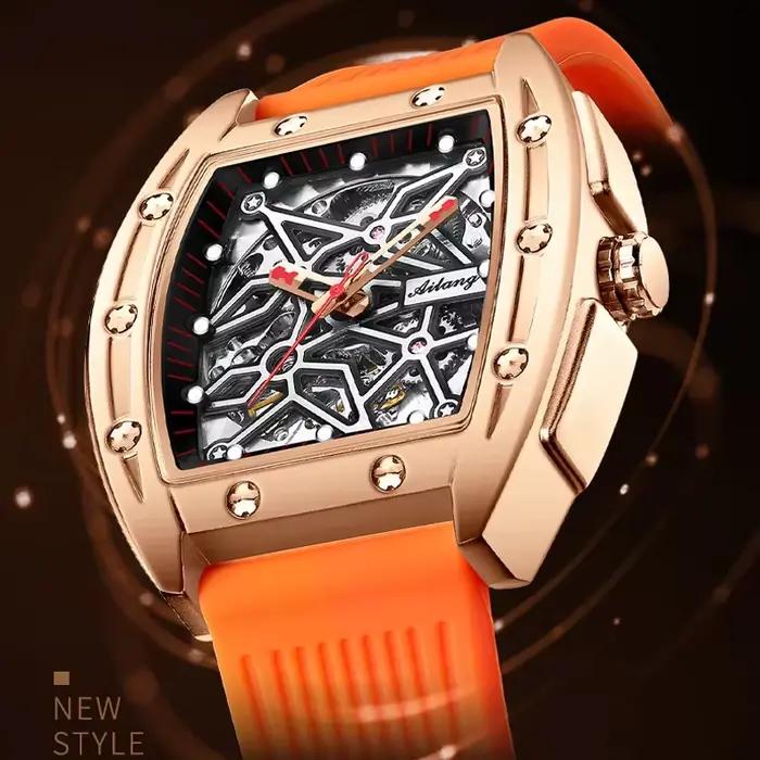 Montre mécanique de luxe Daniel Gorman en acier inoxydable avec mouvement automatique pour homme et femme occasions spéciales et activités physiques