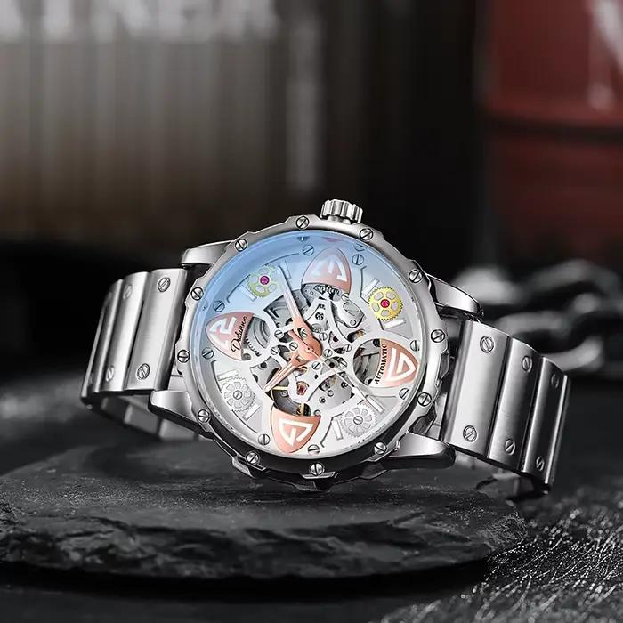 DULUNWE – montre squelette automatique pour hommes