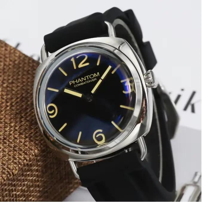 Hommage montres militaires pour Seiko Vh31 cadran stérile Super lumineux 100M dôme étanche Len Vintage