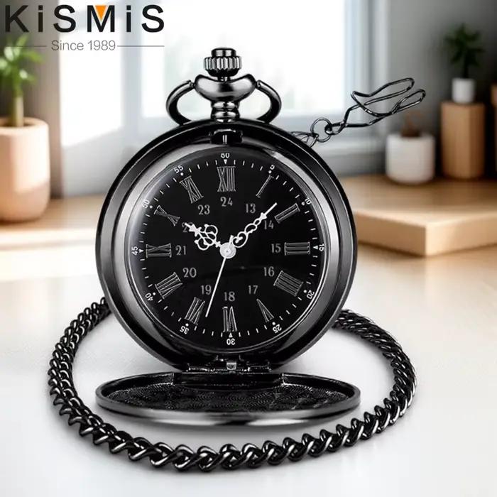 Montre de poche vintage avec chiffres romains et arabes