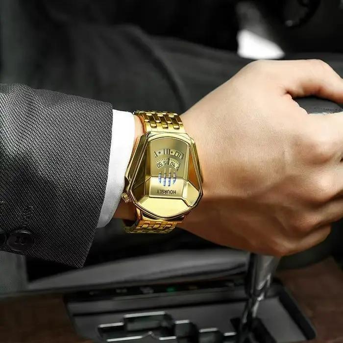Montre-bracelet en or pour hommes
