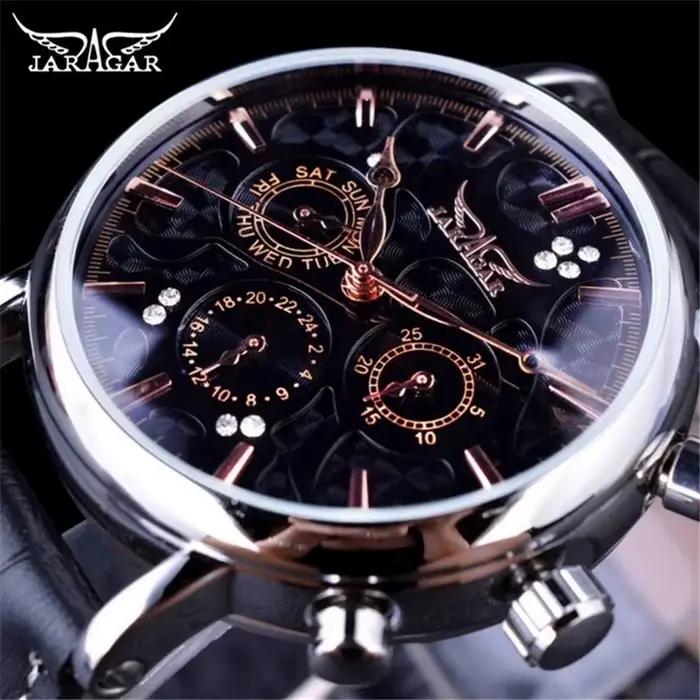 Montre de luxe automatique ajourée pour homme