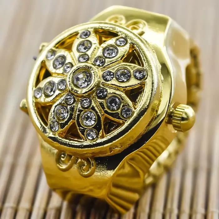 Montre Quartz Alliage Rond Cadran Circulaire Chiffres Arabes Pour Hommes Femmes Occasions Spéciales