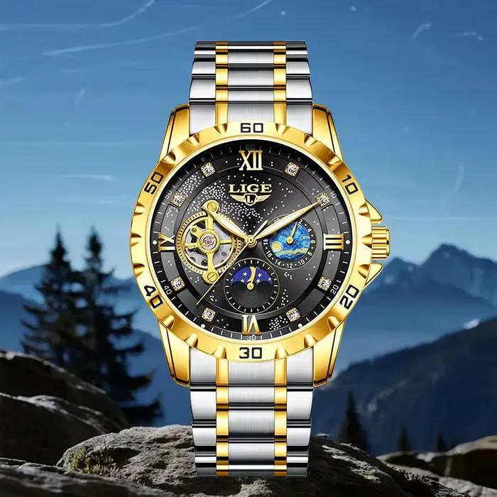 Montre mécanique LIGE pour homme