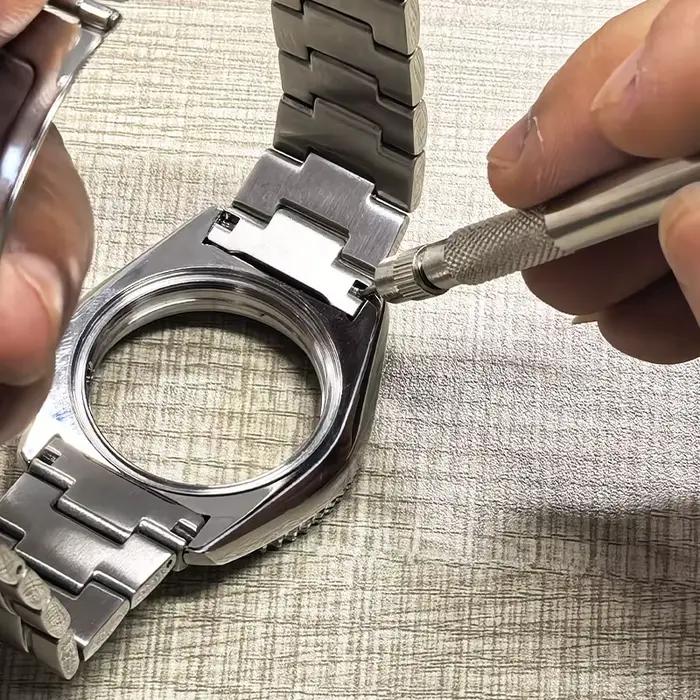 Fourche de réparation de montre en acier à double extrémité