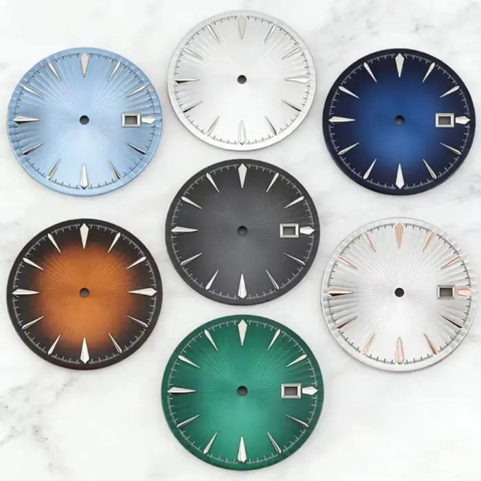 Presage – cadran de montre noir et bleu ciel