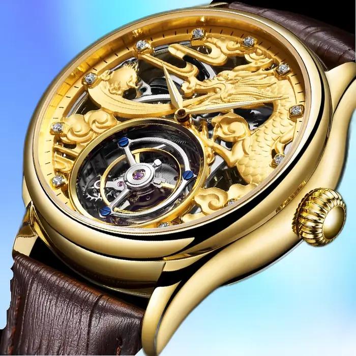 Montre Aesop Tourbillon Edition Limitée Squelette Automatique Hommes Occasions Spéciales