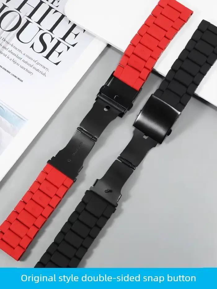 Silicone pour montre en acier recouvert de plastique Diesel DZ7370DZ7396 avec bracelet