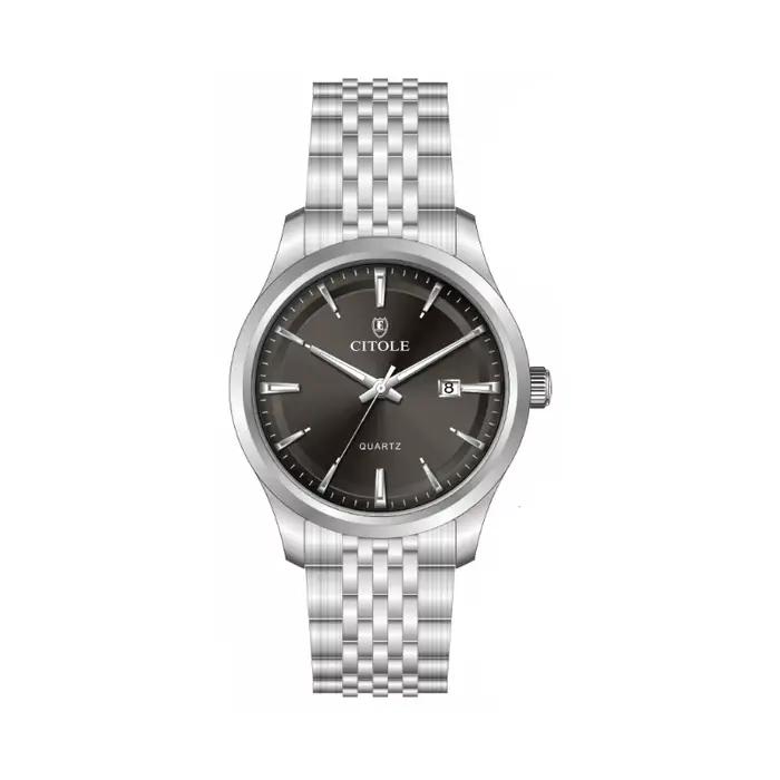 Montre pour homme avec cadran doré de 42 mm, mouvement à quartz TMI PC32, calendrier, bracelet en acier inoxydable, montres de luxe haut de gamme, cadeau pour homme 2026