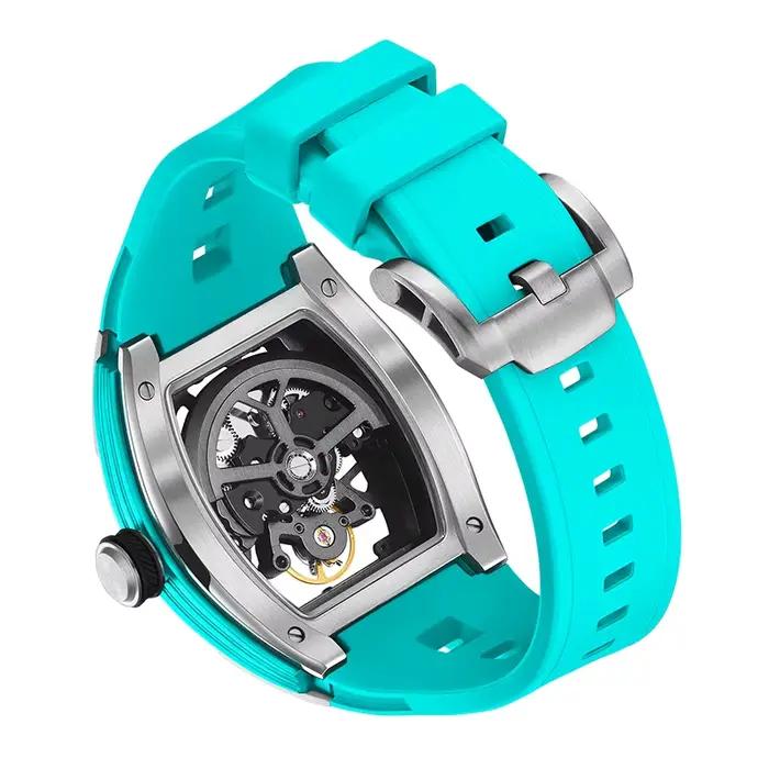 Montre mécanique Daniel Gorman 2026 lumineuse avec boîtier en acier inoxydable et bracelet en silicone pour homme et femme, cadeau d'occasion spécial