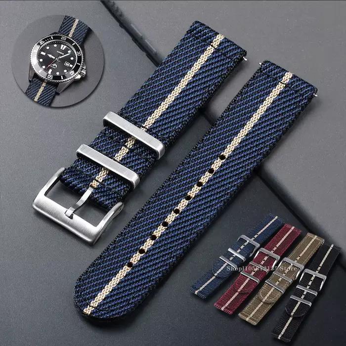 Bracelet de montre en Nylon 20mm 22mm