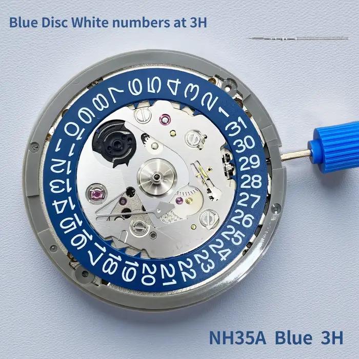 Mouvement japonais NH35A pour Mods Seiko 5 avec alimentation 41H améliorée Anti-choc Diashock comprend tige et plaque principale