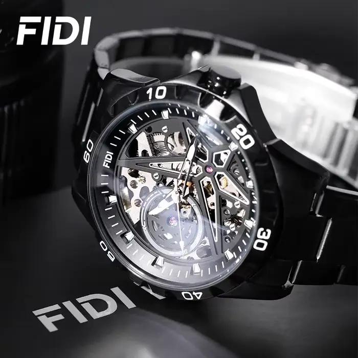 Montre mécanique automatique FIDI Skeleton pour homme