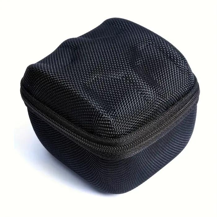 Boîte de rangement de montre noire en matériau mixte avec doublure en velours pour protection des bijoux et des montres occasions spéciales voyage soirée événements