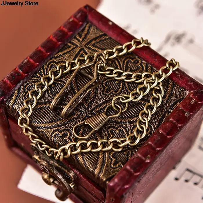 EquiJOFor-Montre de Poche Vintage en Alliage de Bronze