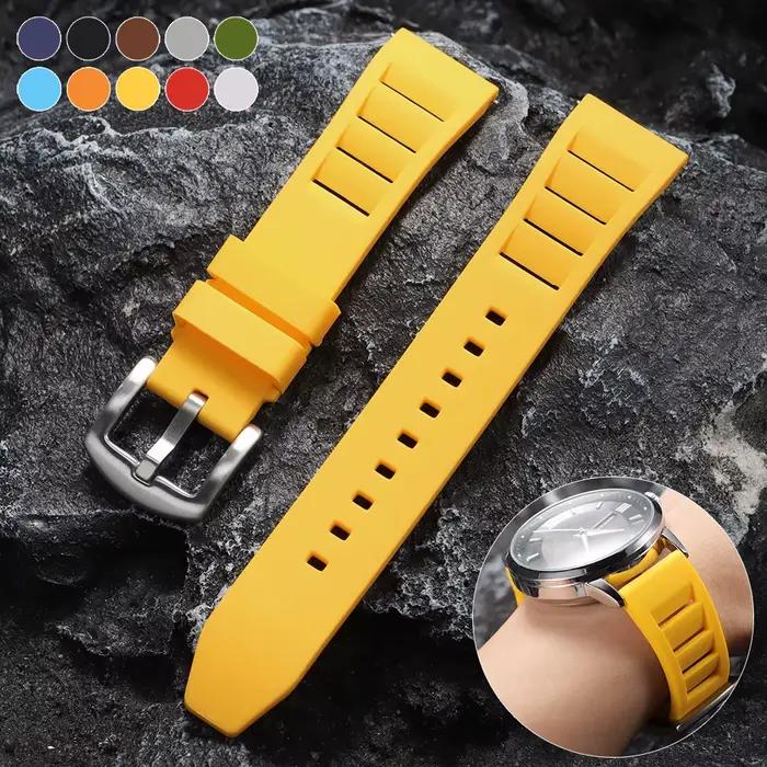 Bracelet de montre en Silicone 20mm 22mm en caoutchouc
