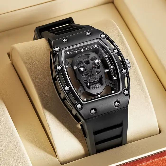 Montres tête de mort étanches pour hommes