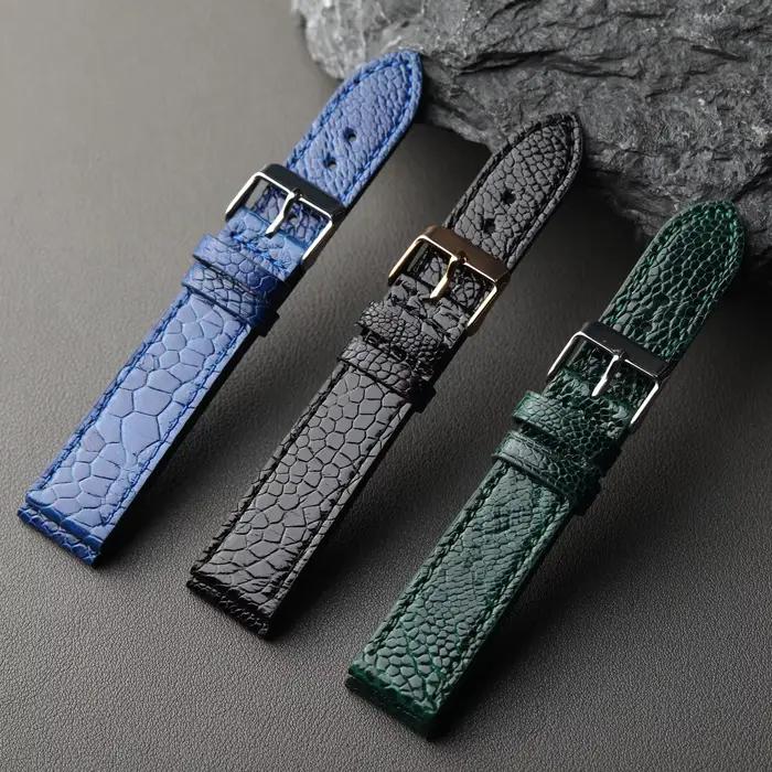 Bracelet en cuir pied d'autruche Raystray unique pour homme et femme occasions spéciales robuste et élégant