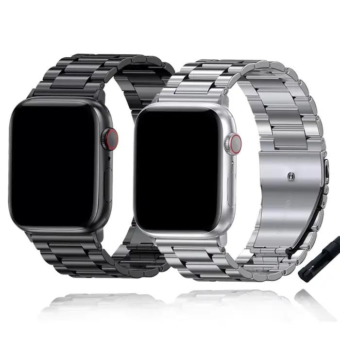Bracelet pour Bracelet de montre Apple 44mm 40mm 45mm 41mm Ultra 2 49mm 42mm 46mm Bracelet de montre en acier série Iwatch 7 8 9 10 Se 3 4 5 6