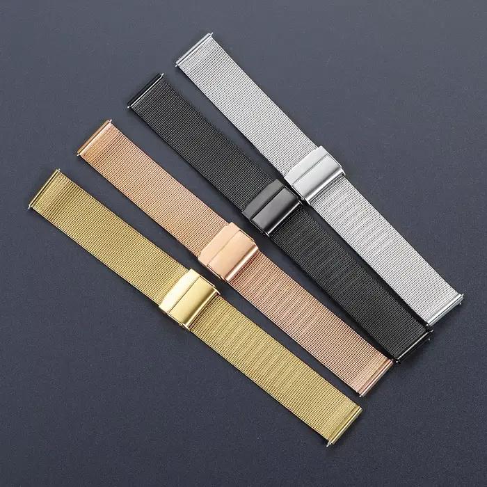 Bracelet Milanese à dégagement rapide 18mm 20mm 22mm pour montre