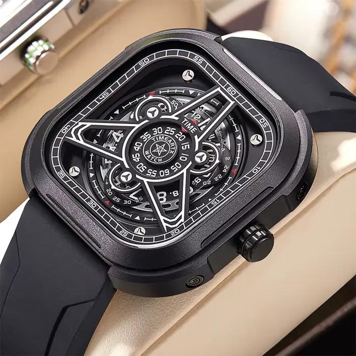 Montre carrée de luxe TIMEARTX 2026 pour hommes