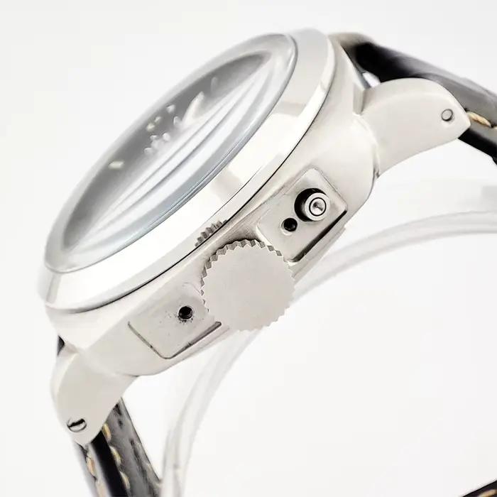 Montre GMT ST2557 OUMASHI Edition Limitée Acier Inoxydable Bracelet Cuir Occasions Spéciales Hommes