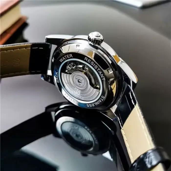 Montre mécanique entièrement automatique à tourbillon de luxe haut de gamme pour hommes