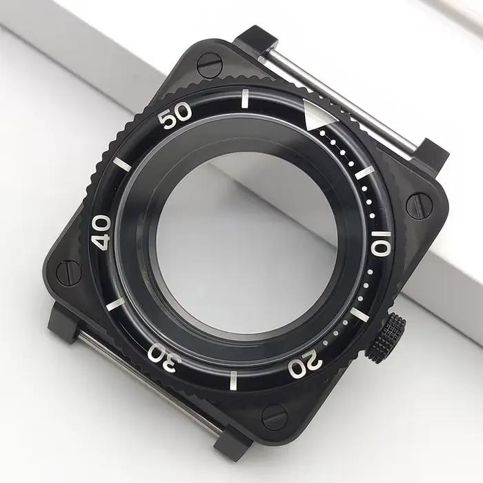 Boîtier de montre carré noir SKX007