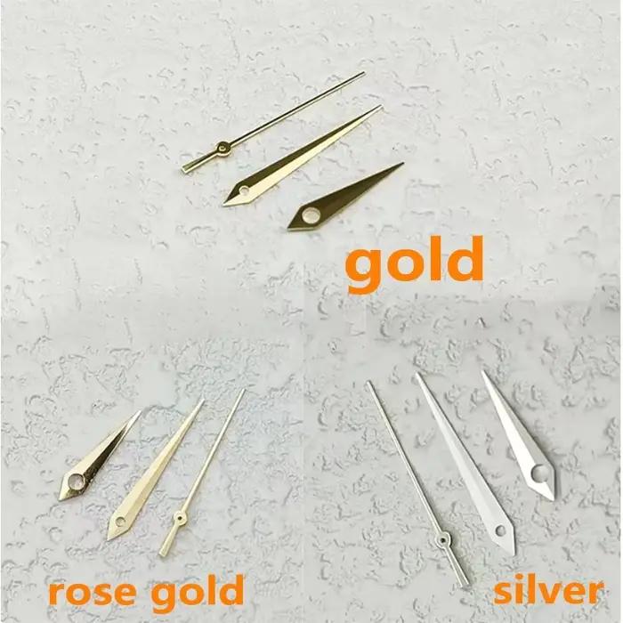 Kit de Main de Montre NH35 Argent, Or, Rose pour Mouvements Automatiques 7S26 NH35 NH36 Occasions Spéciales Réparation Montres