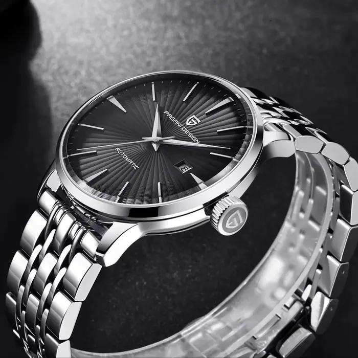 PAGANI DESIGN PD2770 Montre mécanique automatique pour homme Mouvement Seagull 2813 Cadran 43MM Étanche 100M Acier inoxydable reloj