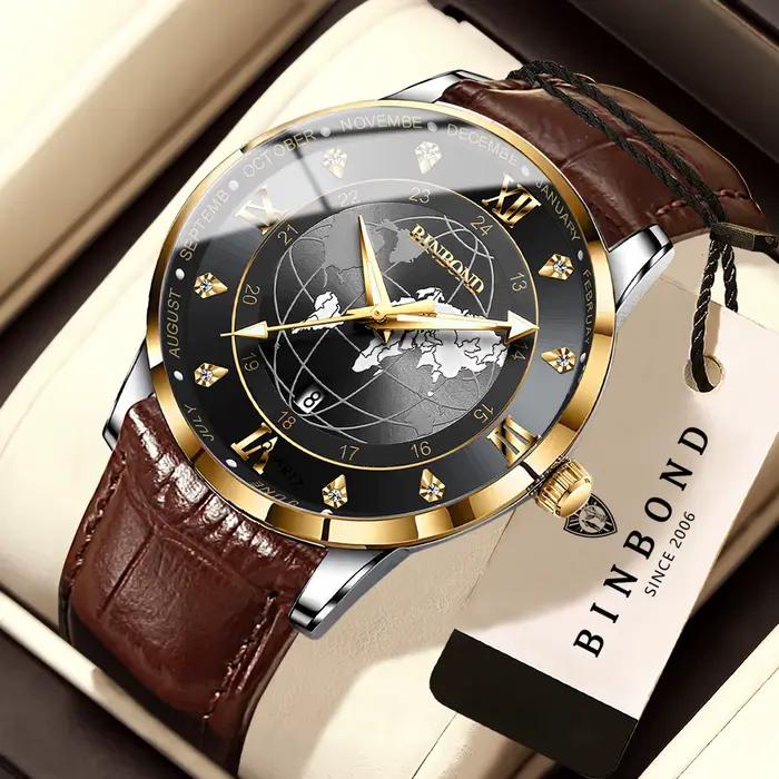 Montres de luxe BINBOND en quartz pour hommes