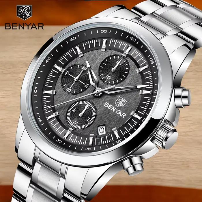 BENYAR 2024 nouvelle montre à Quartz pour hommes 40MM 50M étanche