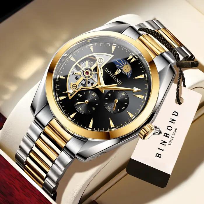 Montre automatique de luxe pour homme BINBOND