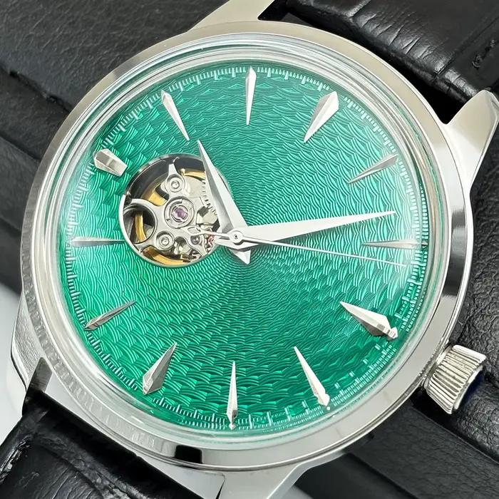 Montre ronde automatique mécanique rétro pour homme NH38